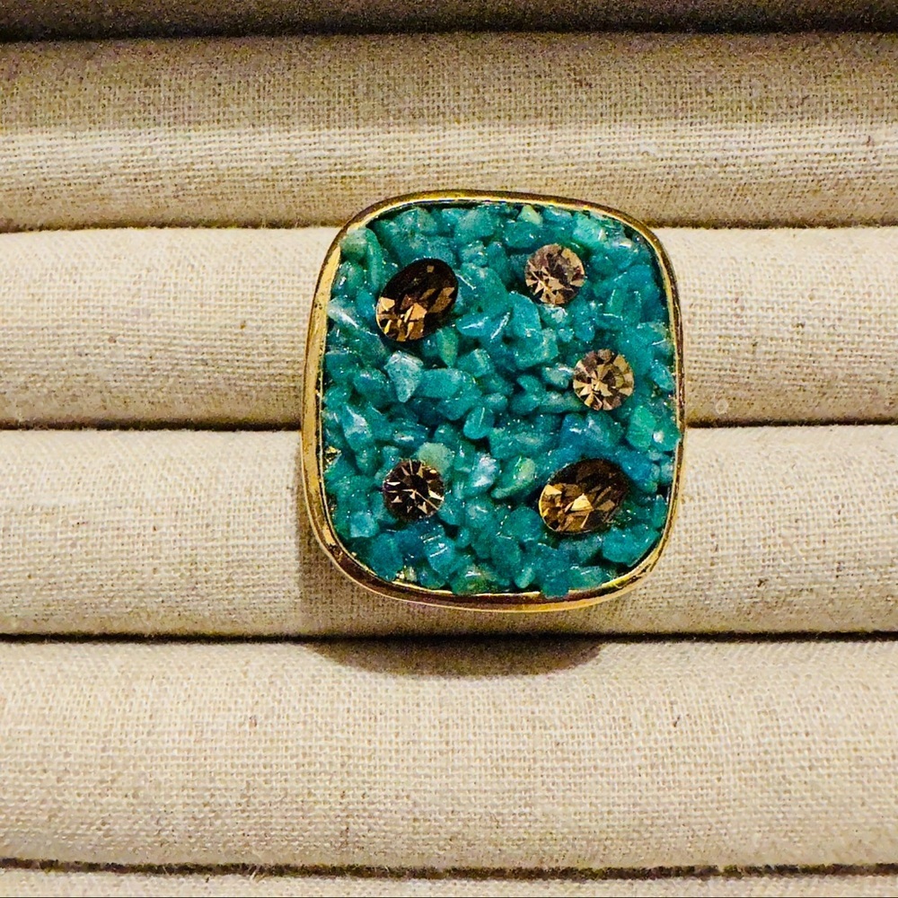 Sparkling Sage | Ring | Turquoise Amazonite Ring - Picture 4 of 15